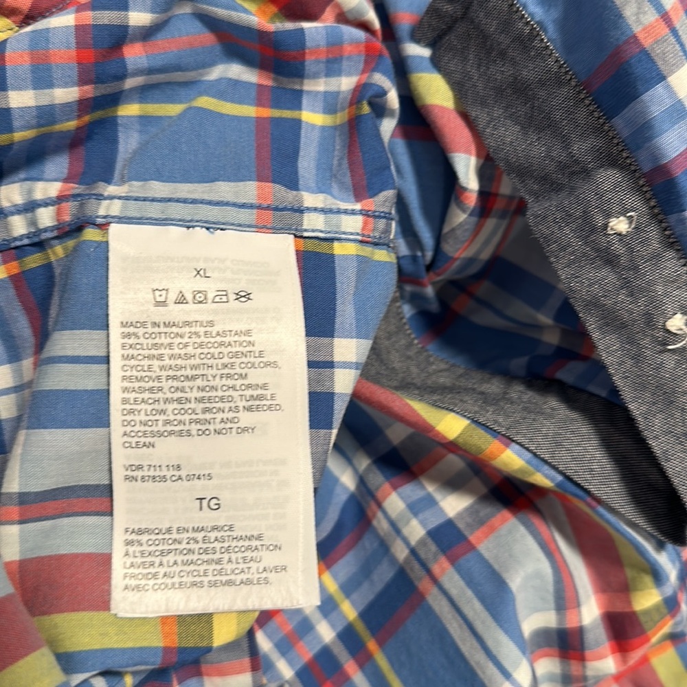 Nautica - Classic Fit / Stretch - Dress Shirt - Plaid - XL - Picture 9 of 9